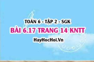 Bài 6.17 trang 14 Toán 6 Tập 2 Kết nối tri thức